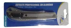 ESTILETE PROF, ALUMINIO C/GUIA AçO 18MM