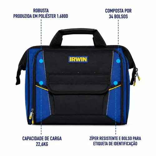 BOLSA P FERRAMENTAS 16 C/ 34 BOLSOS