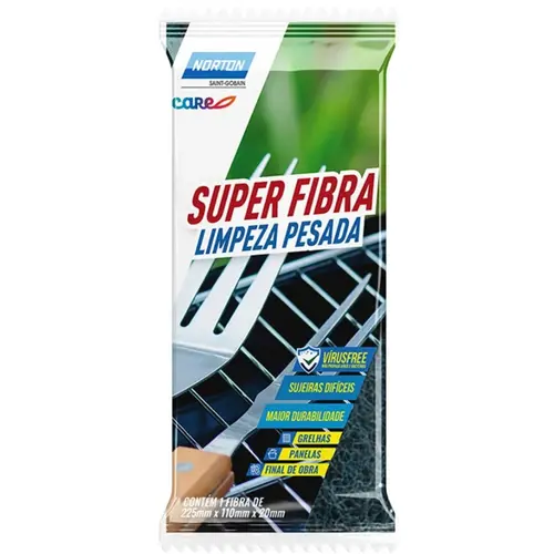 SUPER FIBRA LIMPEZA PESADA 225X110X20
