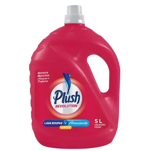 PLUSH REVOLUTION DOIS EM UM LAVA ROUPAS E AMACIANTE 5L