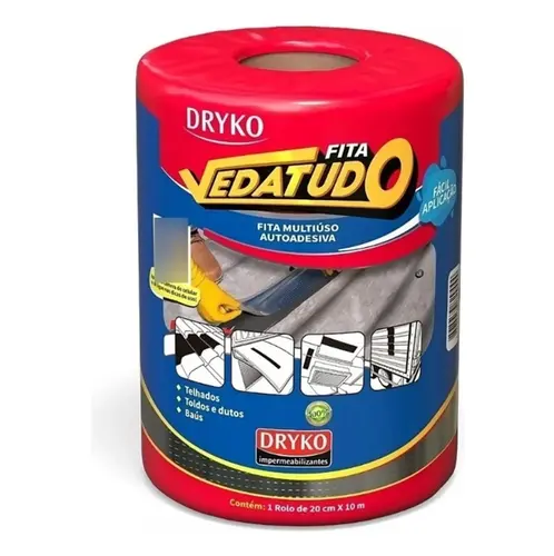 ROLO FITA ALUMINIZADA AUTO ADESIVA (10 M)