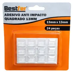 ADESIVO ANTI IMPACTO QUADRADO 13MMX13MM 24PCS