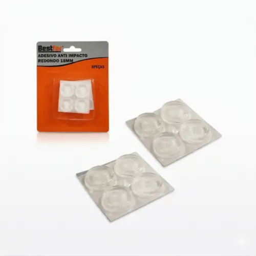 ADESIVO ANTI IMPACTO REDONDO 18MM 8PCS