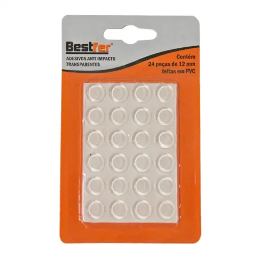 ADESIVO ANTI IMPACTO TRANSPARENTE 24PCS 12MM 16G