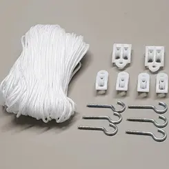 KIT P/ VARAL COM CORDA TETO