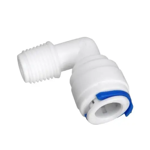 CONECTOR MACHO EM L ROSCA BSPT P/TUBO 1/4"