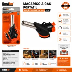 MACARICO A GAS PORTATIL IGNIÇAO AUTOMATICA 360 IA18