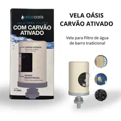 VELA P/ FILTRO DE BARRO C/ CARVAO