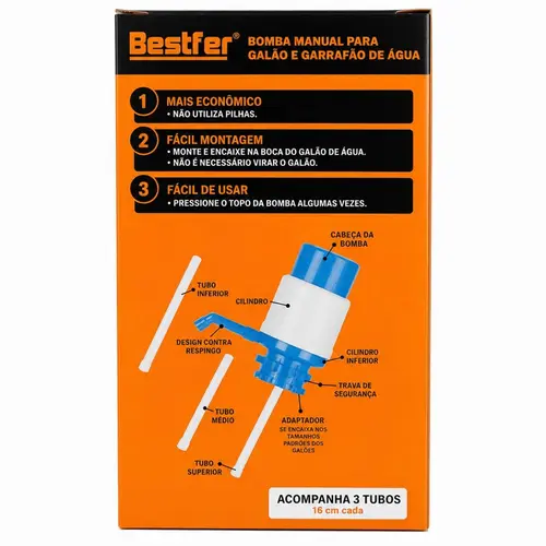 BOMBA MANUAL GARRAFAO 10L E 20L