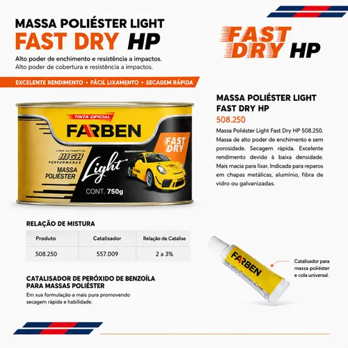MASSA POLIESTER LIGHT