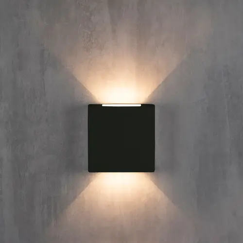 ARANDELA CLEAN LED QD 2 FACHOS PRETA 3W