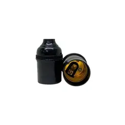 SUPORTE BOCAL E27- PENDENTE S/CHAVE PRETO