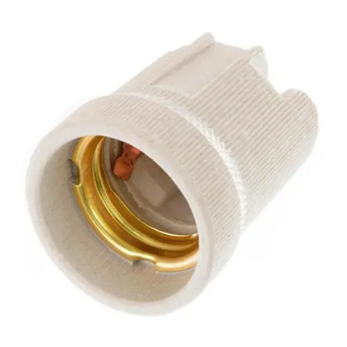 RECEPTACULO DE LOUÇA E-27 C/ ENCAIXE LUMINARIA
