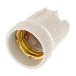 RECEPTACULO DE LOUÇA E-27 C/ ENCAIXE LUMINARIA