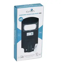 LUMINARIA P/ POSTE SOLAR 50W 6000K 4500L