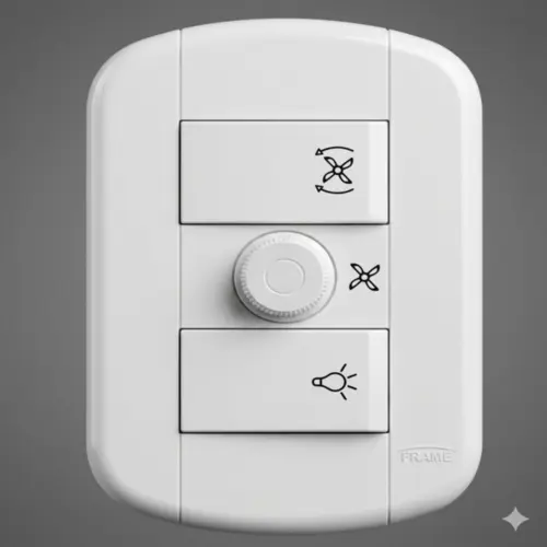 INTERRUPTOR DIMMER P/ VENTILADOR ROTATIVO BLANC+