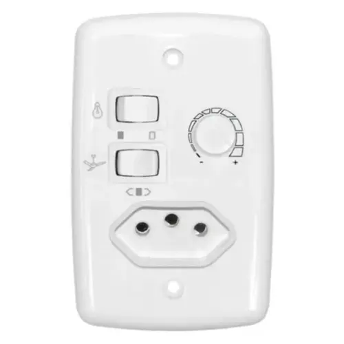 CHAVE VELOCIDADE 4X2 COM TOMADA + 1 LAMP
