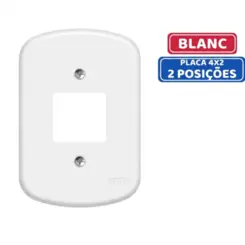 PLACA BLANC 4 X 2