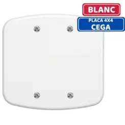 PLACA CEGA BLANC 4 X 4 F00