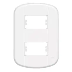 PLACA 4 X 2 BLANC+ 02 MODULOS DISTANCIADO
