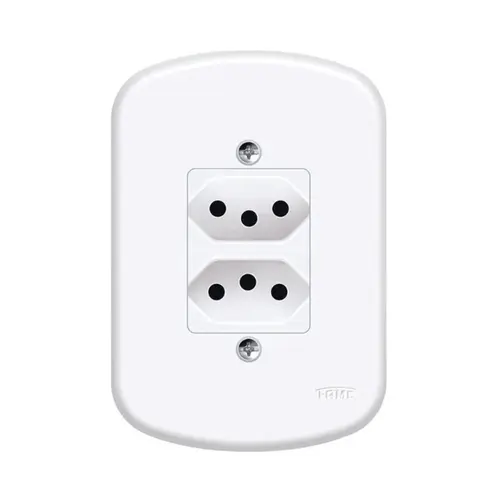 TOMADA BLANC DUPLA 4 X 2