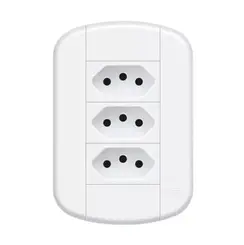TOMADAS TRIPLA PADRAO 2P+T C/P BLANC+