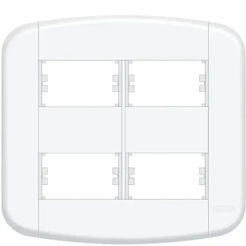 PLACA 4 X 4 BLANC+ 04 MODULOS DISTANCIADO