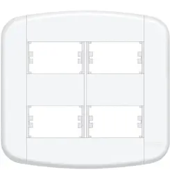 PLACA 4 X 4 BLANC+ 04 MODULOS DISTANCIADO