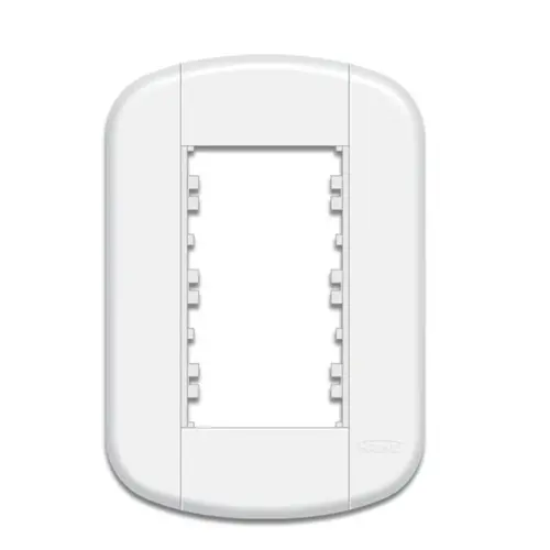 PLACA 4 X 2 BLANC+ 03 MODULOS