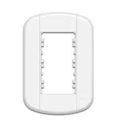 PLACA 4 X 2 BLANC+ 03 MODULOS