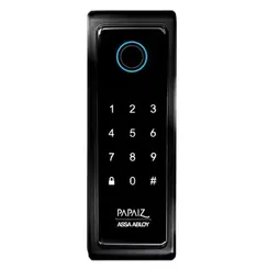 FECHADURA ELETRONICA SMART LOCK SL140B PRETO BIOMETRICA