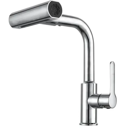 TORNEIRA 3284 COZINHA LAVATORIO MESA ALTA COM AREJADOR GIRATORIO 1/4 EM AÇO INOX 304