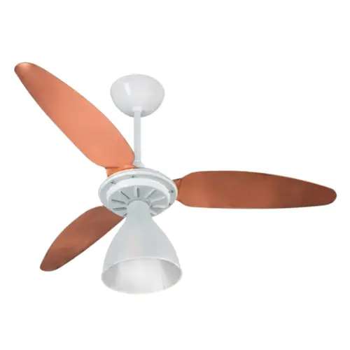 VENTILADOR DE TETO WIND TULIPA 127V DEMI LED VINTAGE MOTOR BRANCO