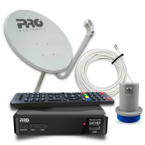 PROQUALIT KIT ANTENA OFFSET KU 60CM SAT