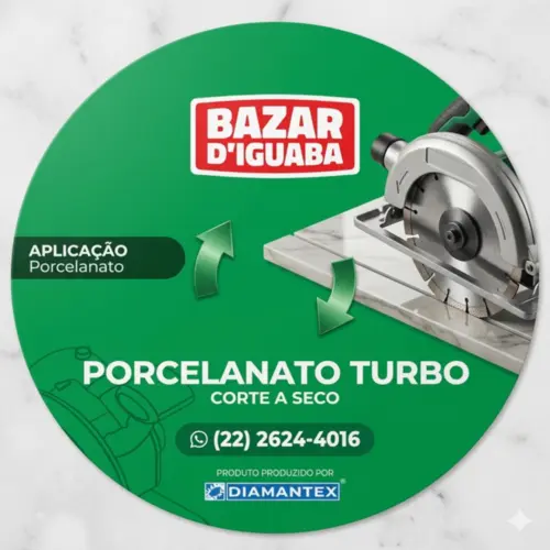 DISCO DIAMANTADO PORCELANATO TURBO 110MM