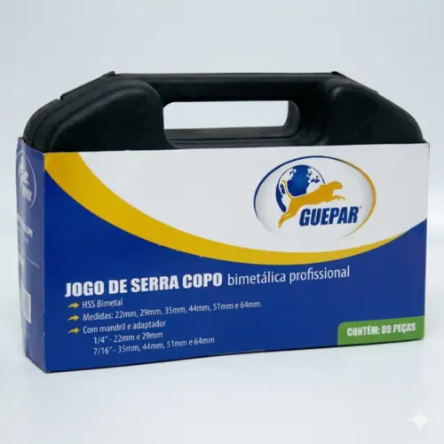 JOGO SERRA COPO BIMETALICA ESTOJO C/09 PC