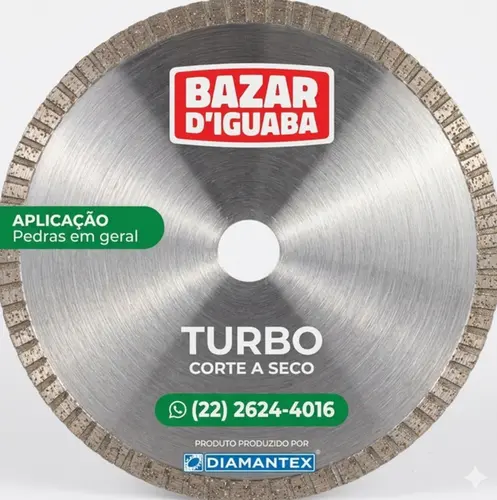 DISCO DIAMANTADO TURBO 110MM FURO 22,23MM