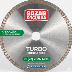 DISCO DIAMANTADO TURBO 110MM FURO 22,23MM