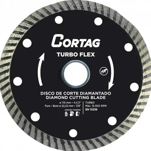 DISCO CORTE DIAMANTADO TURBO FLEX
