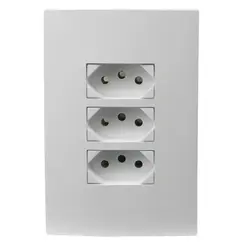 TOMADA TRIPLA 4 X 2 250V MONOBLOCO I9