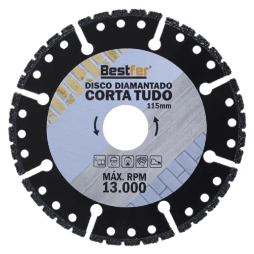 DISCO DIAMANTADO MULTICORTE 4,5POL