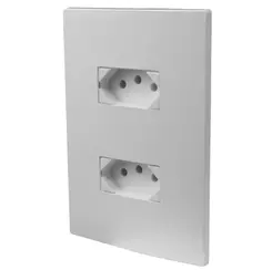 TOMADA DUPLA 4 X 2 250V MONOBLOCO I9