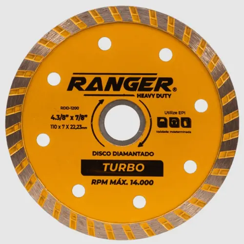 DISCO CORTE TURBO DIAMANTADO 110MM X 7 X 22,23MM (4.3 8  X 7 8 )
