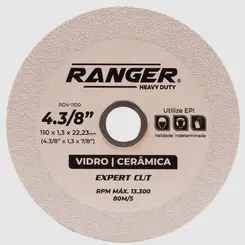 DISCO CORTE DIAMANTADO PARA VIDRO 110X22MM