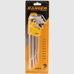 JOGO CHAVE ALLEN RANGER 9PC EXTRA LONGA