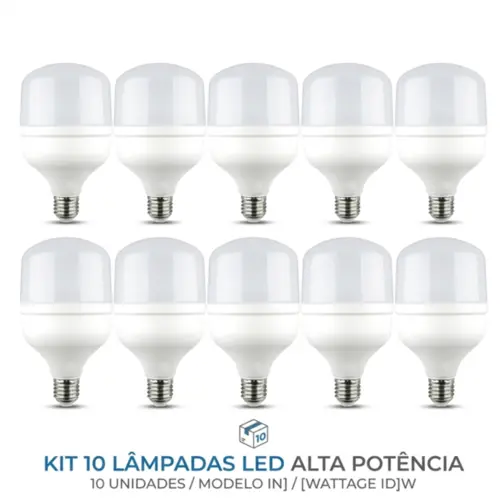 KIT  LÂMPADA GLOBE 30W 10 UNDS
