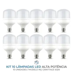 KIT  LÂMPADA GLOBE 30W 10 UNDS