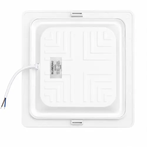 KIT  PLAFON QUADRADO EMBUTIR 165MM LED 6500K BRANCO BRANCO 12W 10 UNDS