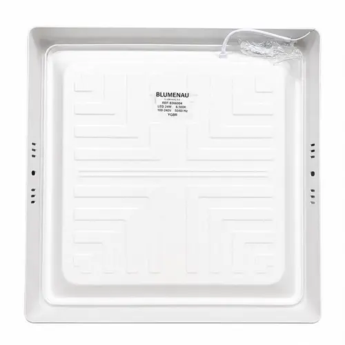 KIT  PLAFON QUADRADO SOBREPOR 283mm LED 6500K BRANCO 24W 10 UNDS