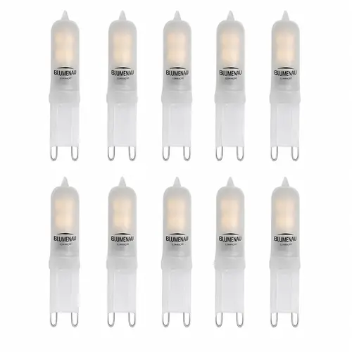 KIT LAMPADA PIN G9 LED 2,5W 127V 6000 K 10 UNDS